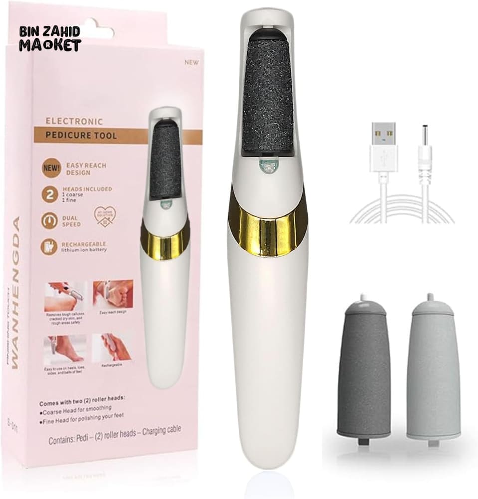 RECHARGEABLE ELECTRIC CALLUS REMOVER β CORDLESS ELECTRONIC FOOT FILE FOR WOMEN & MEN